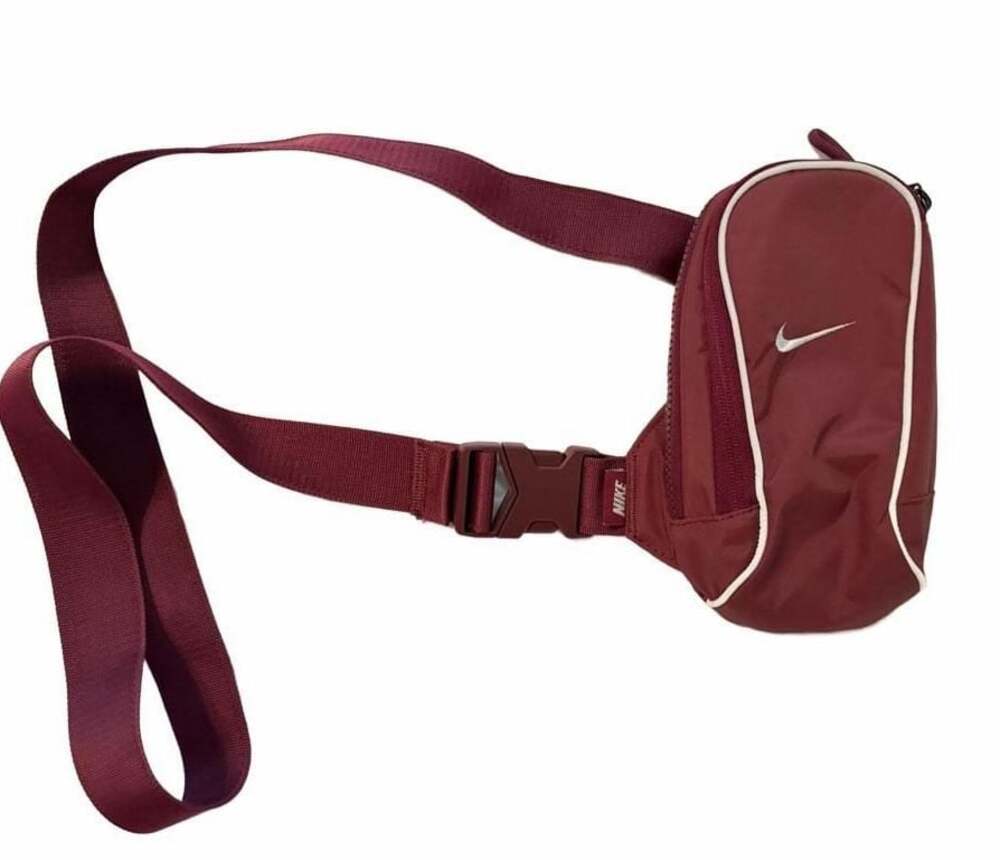 Nike Sportswear Essentials Crossbody Bag Maroon Plum Eclipse White FB2850-681